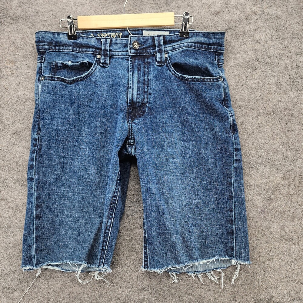 TK Axel Shorts Mens 32 Cut Off Blue Denim